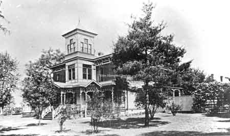 The Dr. A.J. Leitch residence, located on the corner of West Park Avenue