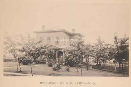 Residence of R.G. Sykes who along with Dr. Leitch bought a steel mill in Indiana.