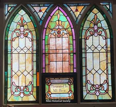 M.E. Rose window