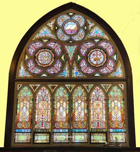 Main stained glass window