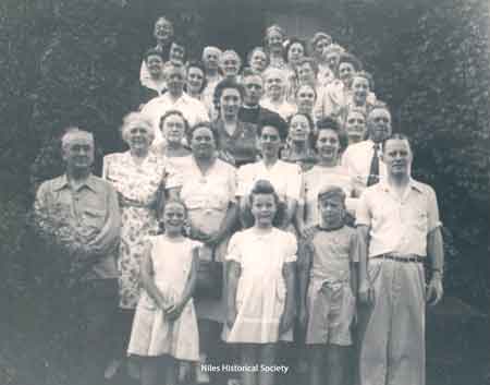 St. Luke’s group photo taken on VJ Day 1945.