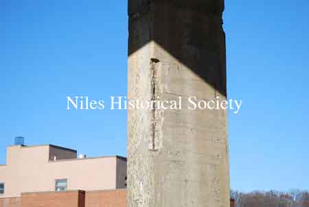 The images below show the Niles-McDonald Bridge as it appeared in 2011 and the damage to the understructure that caused the bridge to be closed to all traffic.