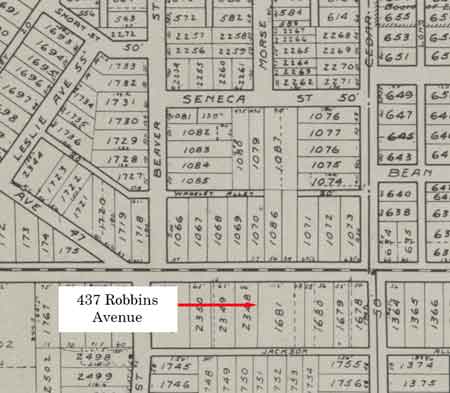Location of Hiram Ohl residence in Niles.