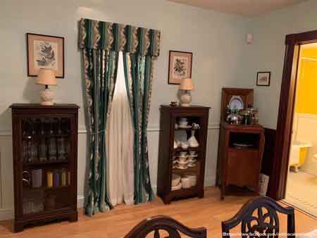 Little House, dining room, east wall 2019.