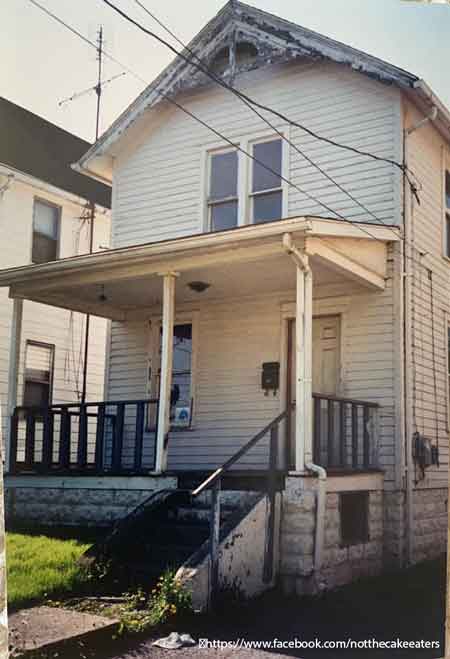 This is not Robrt Pela's birth home. It is the birth home of his father and originally the home of his great-grandparents who came to this country in 1912.