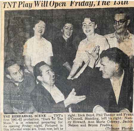 TNT production cast for "Dark of the Moon", the first production of 1961-62.