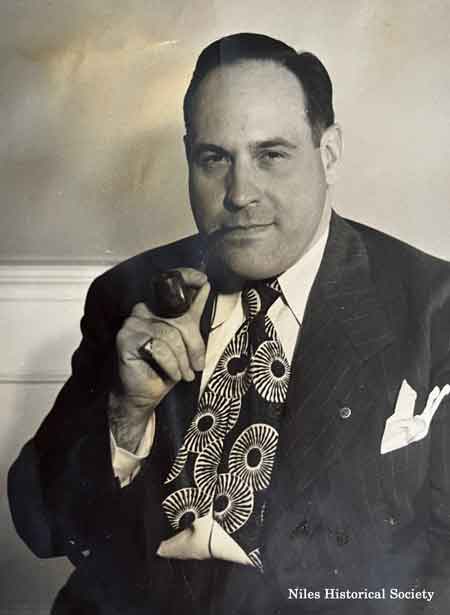 Close-up of one of the characters in an early play presented at the Pendleton house.
