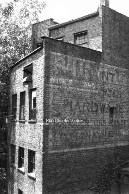 Rear fac&ccedil;ade of the Landmark Cafe located on State Street in front of the Mosquito Creek.