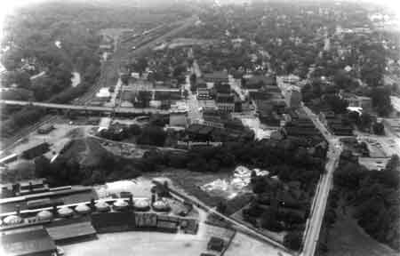 View showing the PRR crossing at South Main Street and Water Street.