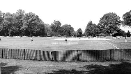 One of several baseball diamonds.