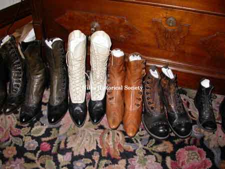 Collection of shoes from early 1900s.