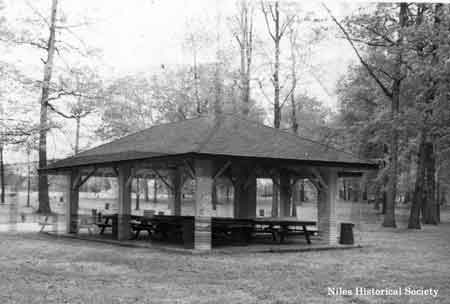 During the summer of 1931, a picnic pavilion was erected at Waddell Park now known as Shadyside Pavilion.