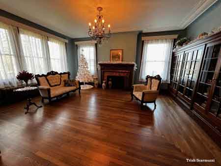 Interior views of the refurbished von Isley house