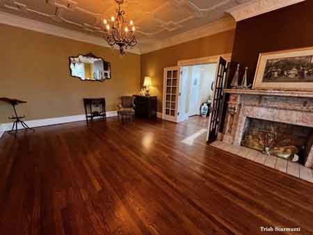Interior views of the refurbished von Isley house