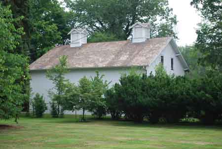 Restored barn on the Ward-Thomas property