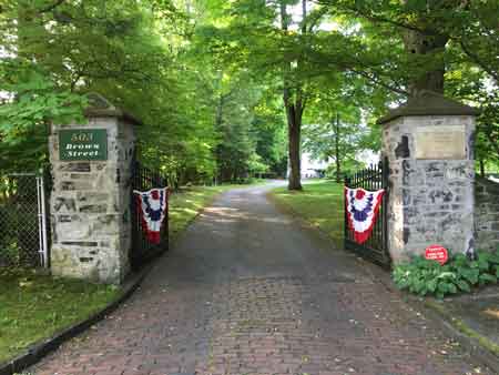 Entrance gate to Ward-Thomas Museum